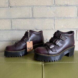 Dr Martens burgundy Coppola boots  US W 10 / UK 8 NIB